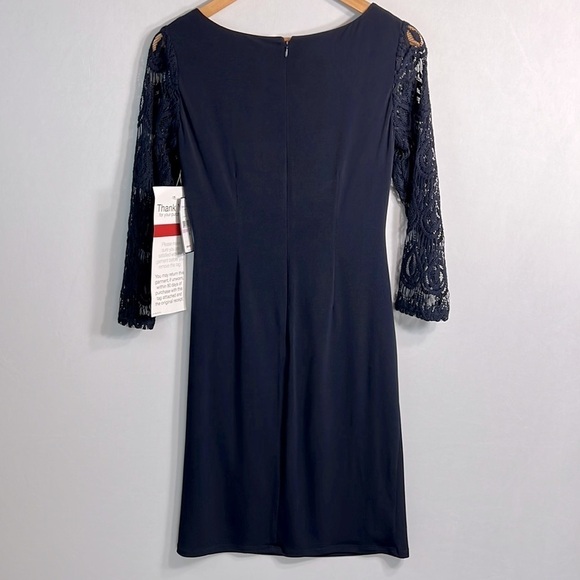 Jessica Howard Navy Cocktail Dress size 6 NWT - Picture 5 of 9